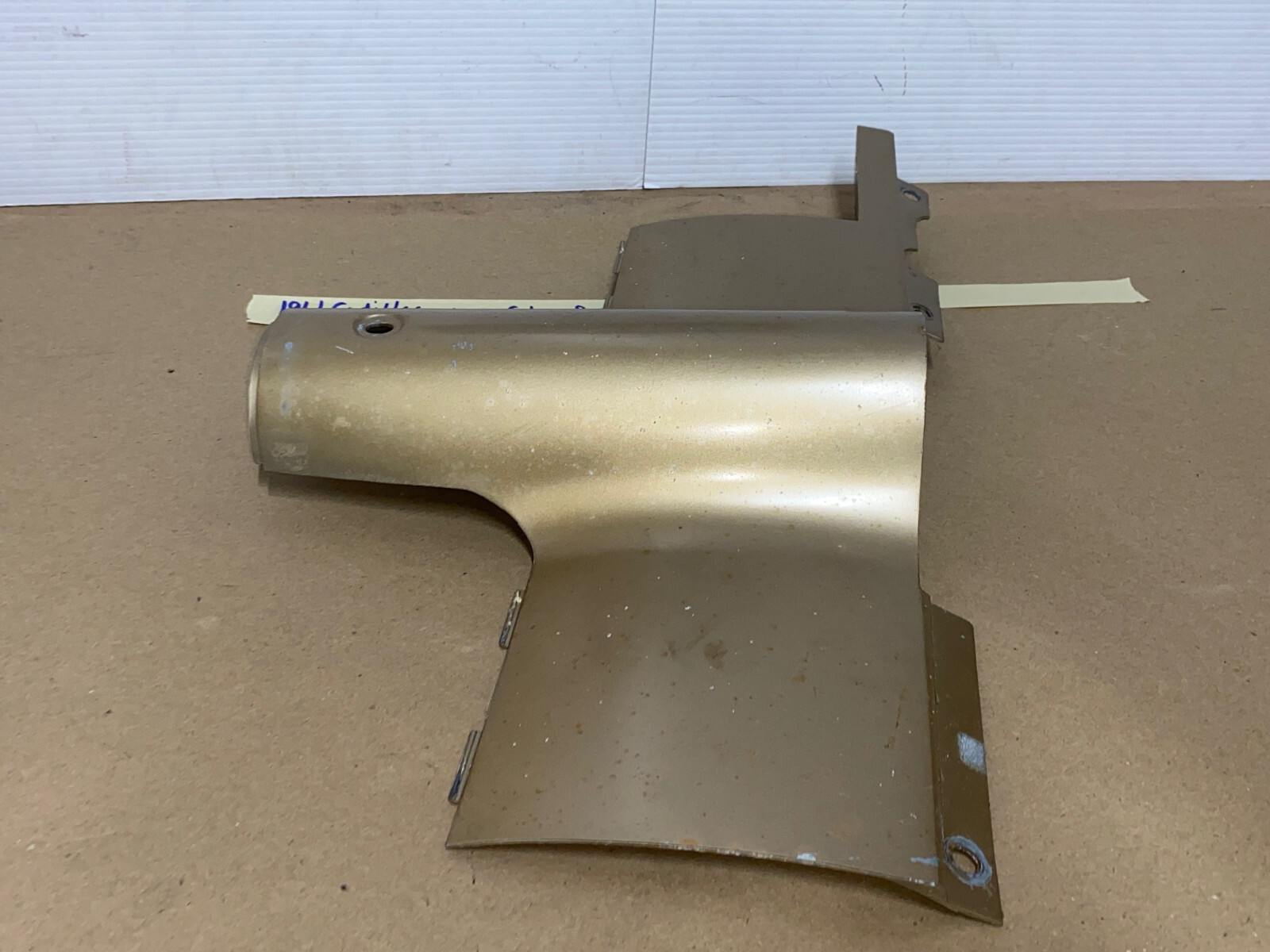 OEM 1961 Cadillac Deville Eldorado Fleetwood LOWER DASH UNDER COLUMN BEZEL TRIM * TAN/LIGHT BROWN * #1475194 - Image 5