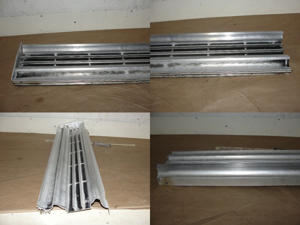 OEM 1964 Cadillac Fleetwood Eldorado LEFT SIDE REAR BUMPER BAR ALUMINUM INSERT TRIM #1481643 - Image 9
