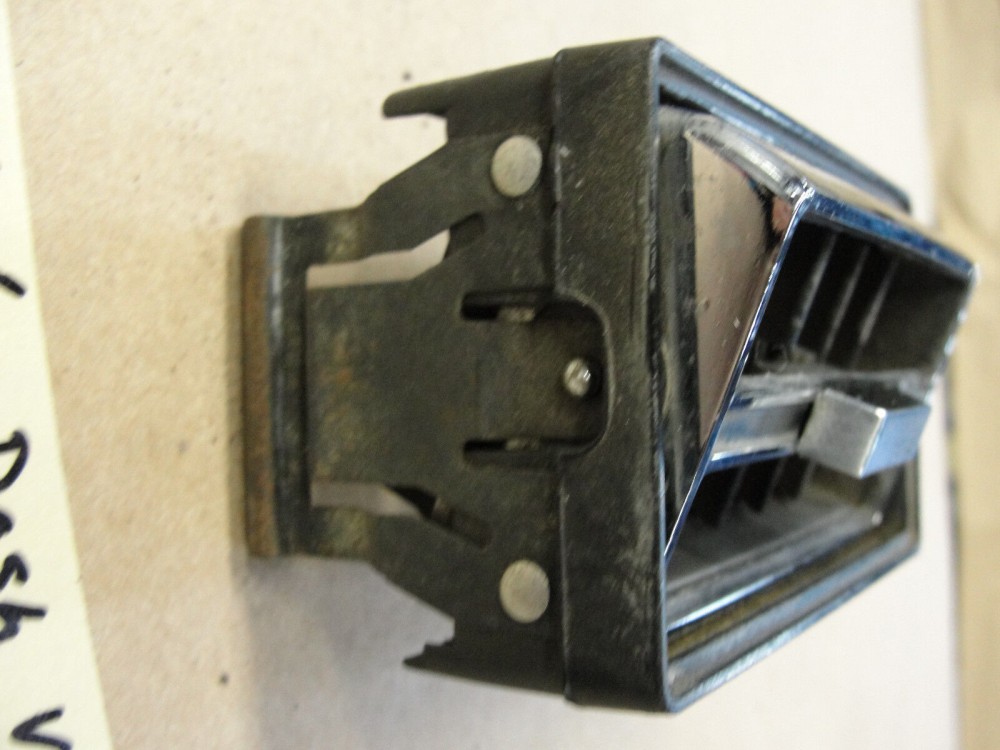 OEM 1967 Cadillac Deville Eldorado Calais Fleetwood CHROME INTERIOR DASH AC HEATER SIDE VENT DUCT #1489138 - Image 9