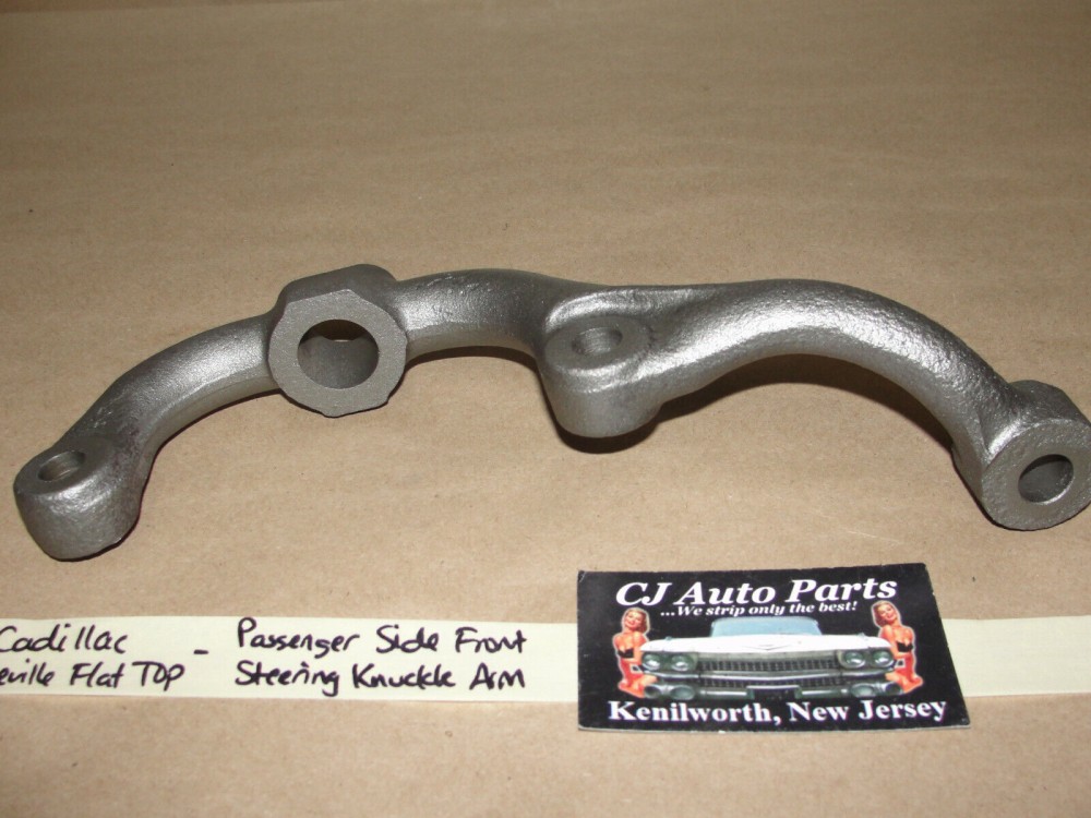 OEM 1957 1958 1959 1960 Cadillac Deville Fleetwood Eldorado Flat Top RIGHT FRONT STEERING KNUCKLE SPINDLE ARM - Image 9