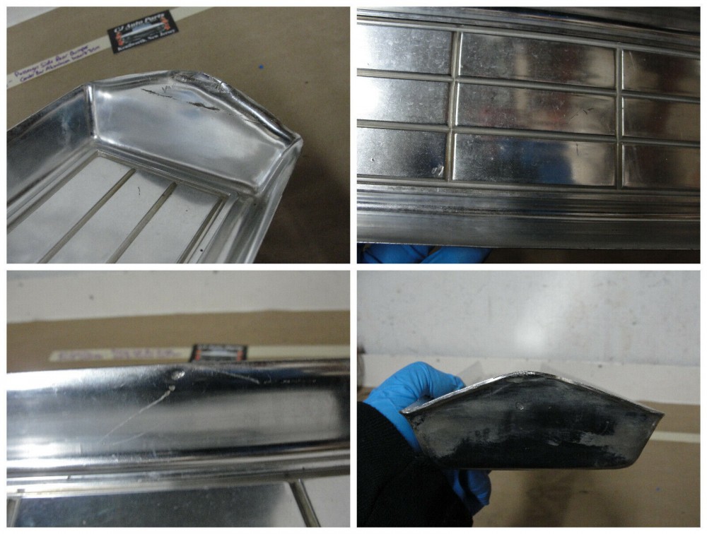 OEM 1967 Cadillac DeVille Calais RIGHT PASSENGER SIDE REAR BUMPER BAR ALUMINUM INSERT TRIM #1488623 - Image 9
