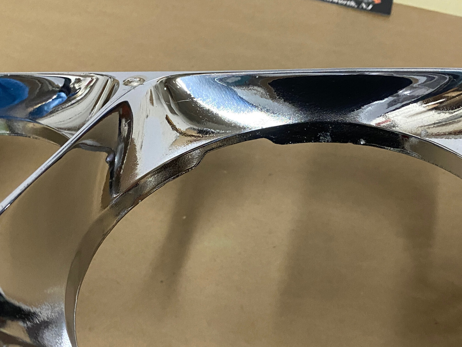 OEM 1971 1973 1974 Cadillac Eldorado HEADLIGHT BEZEL CHROME COVER TRIM #1494987 - Image 9
