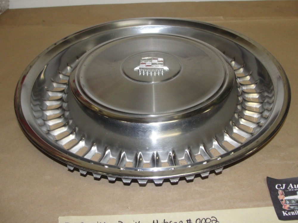 OEM 1971 1972 Cadillac Deville Fleetwood Calais 15" HUBCAP WHEEL COVER CREST EMBLEM #0002 - Image 9