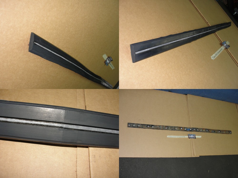 OEM 1973 Cadillac Deville Fleetwood Calais BACK REAR BUMPER BAR CENTER IMPACT STRIP #1601112 - Image 2