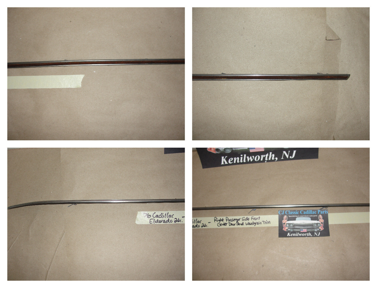 OEM 1972 1973 1974 1975 1976 Cadillac Eldorado 2DR RIGHT PASS SIDE FRONT DOOR PANEL CENTER MOLDING TRIM - Image 9
