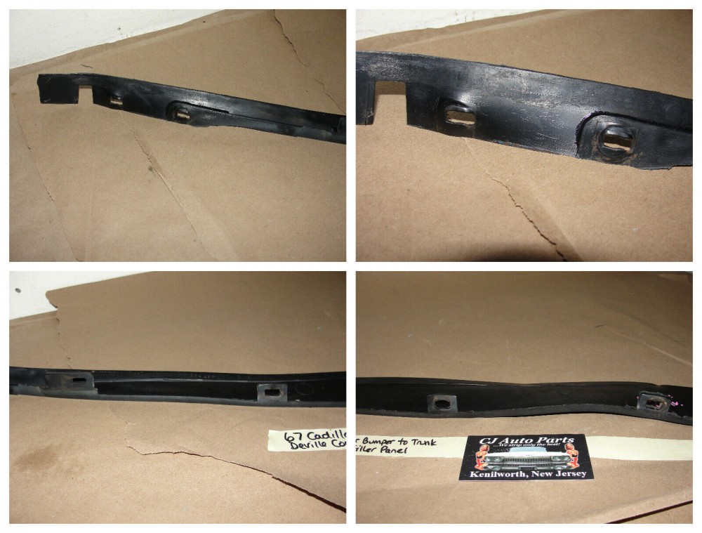 OEM 1967 Cadillac Fleetwood Deville Calais REAR BACK BUMPER TO TRUNK FILLERS PANEL #1487369 - Image 9