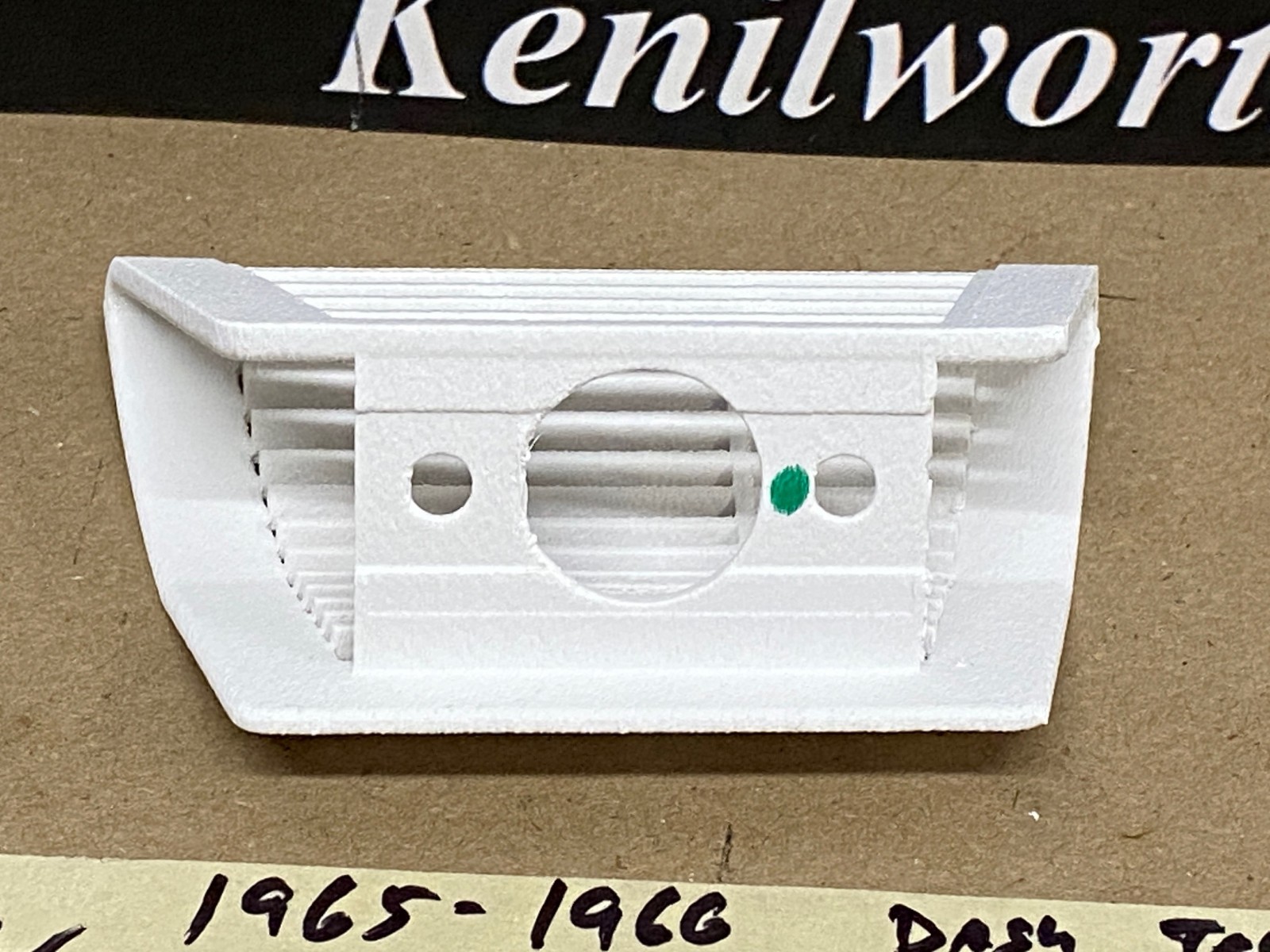 NEW 1965 1966 CADILLAC DEVILLE ELDORADO FLEETWOOD CALAIS DASH IN-CAR TEMP SENSOR GRILL COVER TRIM - WHITE - Image 9
