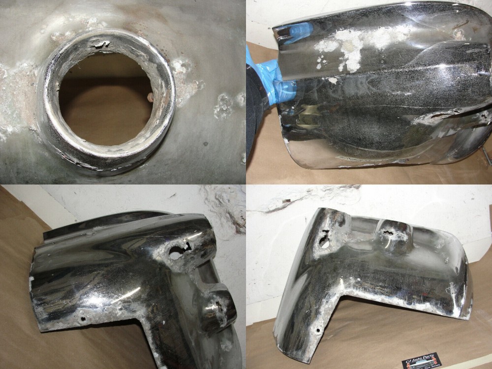 OEM 1957 Cadillac Eldorado Biarritz Seville LEFT DRIVER SIDE BACK REAR BUMPER END - Image 9