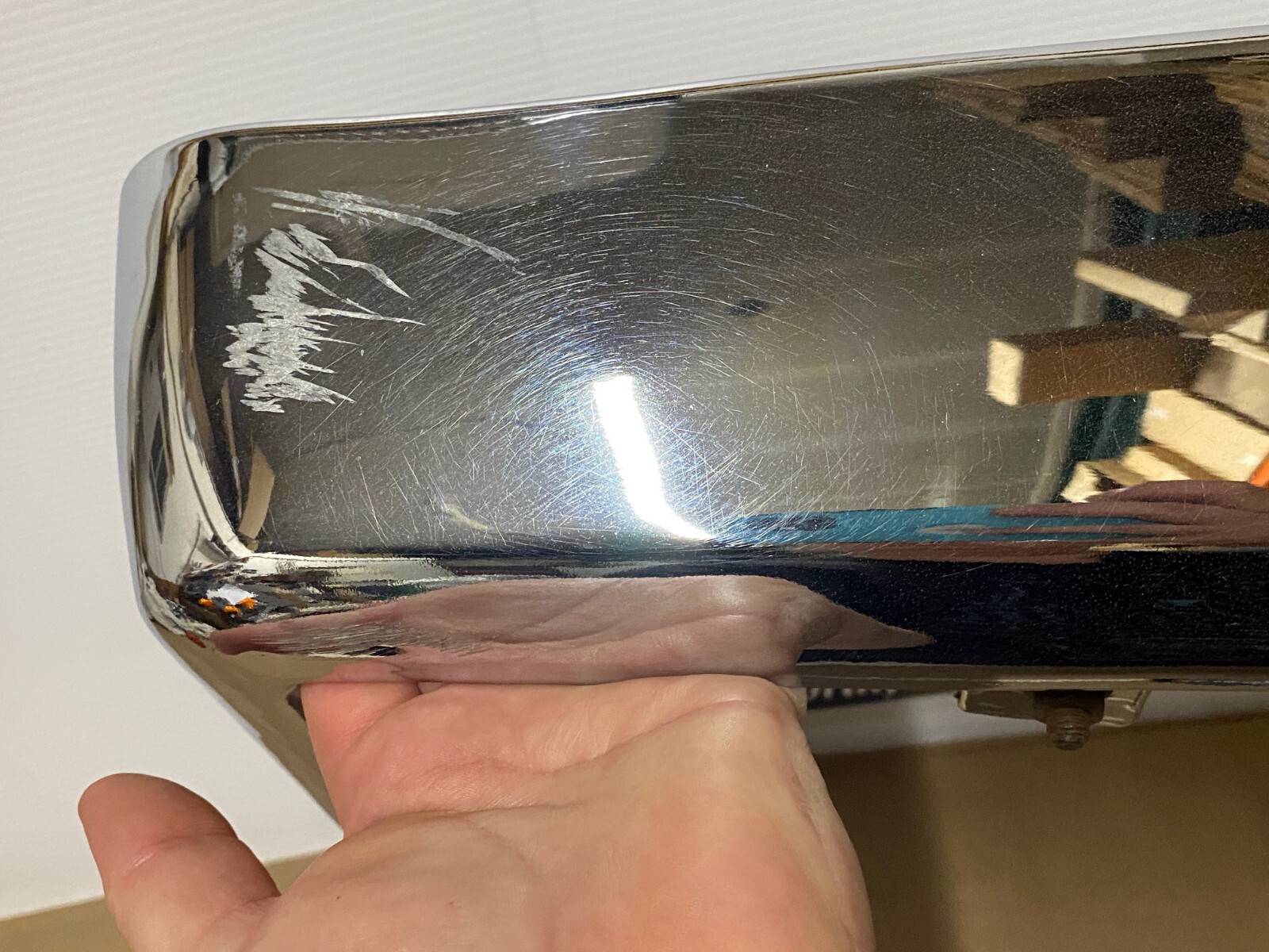 OEM 1973 1974 1975 1976 Cadillac Deville Calais Fleetwood Commercial Chassis LEFT DRIVER SIDE FRONT LOWER BUMPER END CORNER #1603644/#3515870 - Image 9