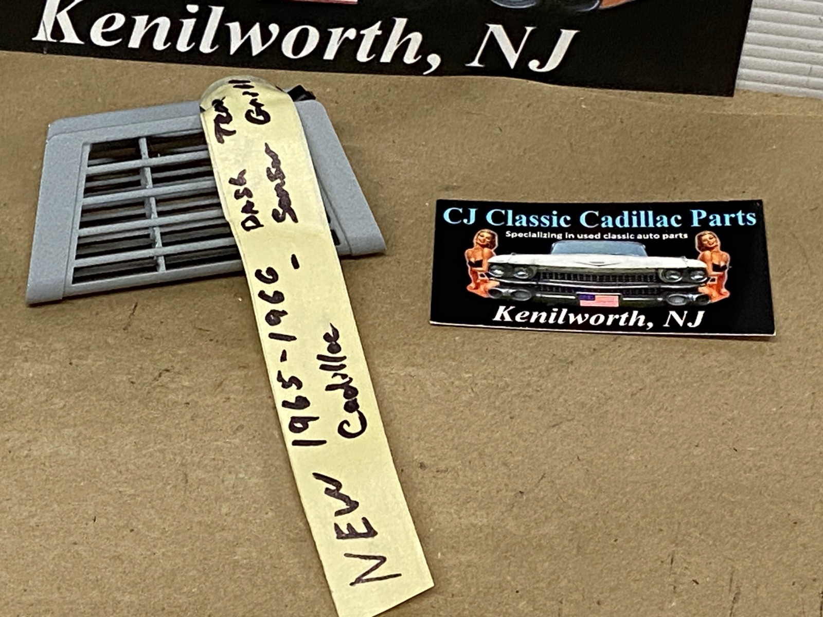 NEW 1965 1966 CADILLAC DEVILLE ELDORADO FLEETWOOD CALAIS DASH IN-CAR TEMP SENSOR GRILL COVER TRIM - GRAY - Image 9