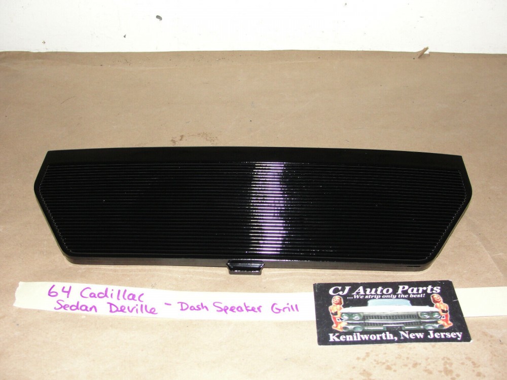 OEM 1963 1964 Cadillac Deville Eldorado Fleetwood DASH SPEAKER GRILL COVER TRIM BLACK #1479040 - Image 9