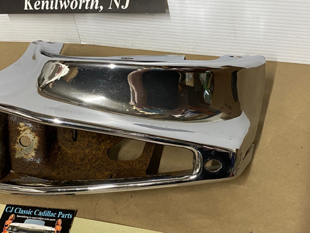 OEM 1973 Cadillac Deville Calais Fleetwood DRIVER SIDE LEFT BACK REAR BUMPER END #3515580 - Image 9