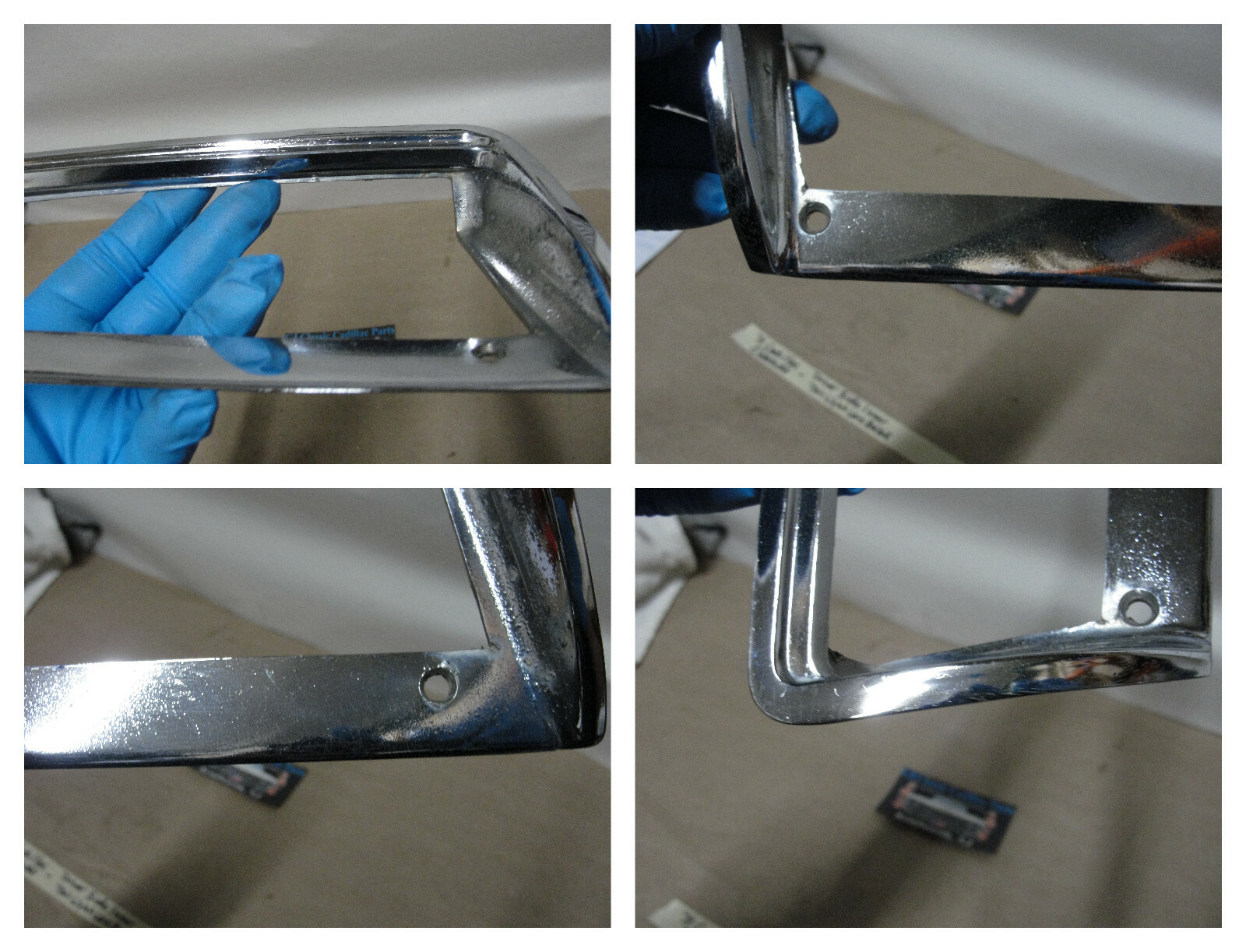 OEM 1971 1972 Cadillac Eldorado REAR LEFT DRIVER SIDE INNER TAIL LIGHT LENS BEZEL TRIM #1600796/#1496938 - Image 9