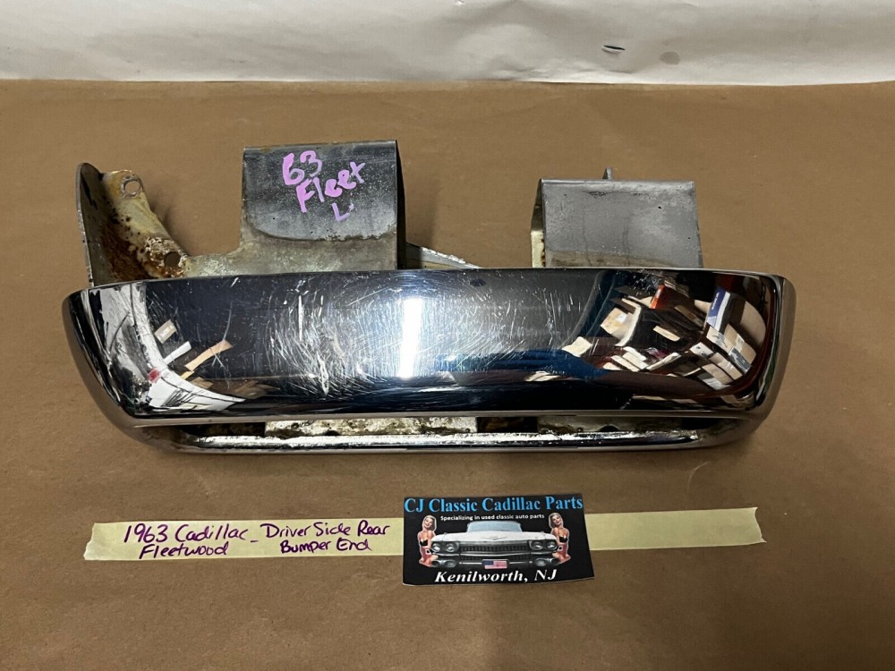 OEM 1963 Cadillac Fleetwood Deville Eldordo LEFT DRIVER SIDE REAR BUMPER END TAIL LIGHT HOUSING #3512757 - Image 9