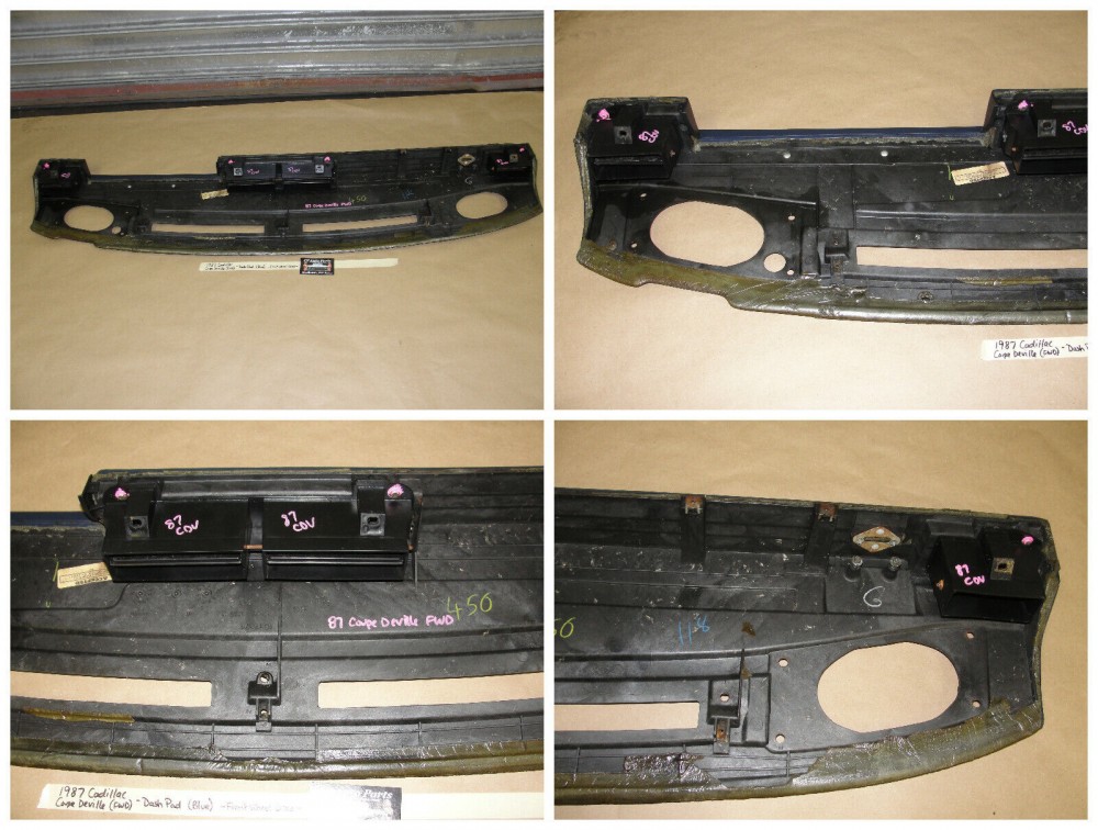 OEM 1985 1986 1987 1988 Cadillac Fleetwood Deville FWD UPPER DASH PAD DASHBOARD ~ BLUE #1634275 - Image 9