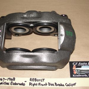 REBUILT 1967 1968 CADILLAC ELDORADO RIGHT PASSENGER SIDE FRONT DISC BRAKE CALIPER DUAL PISTON