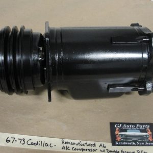 1967 1968 1969 1970 1971 1972 1973 CADILLAC ELDORADO DEVILLE FLEETWOOD CALAIS A6 AXIAL A/C COMPRESSOR W/ DOUBLE GROOVE PULLEY REMAN