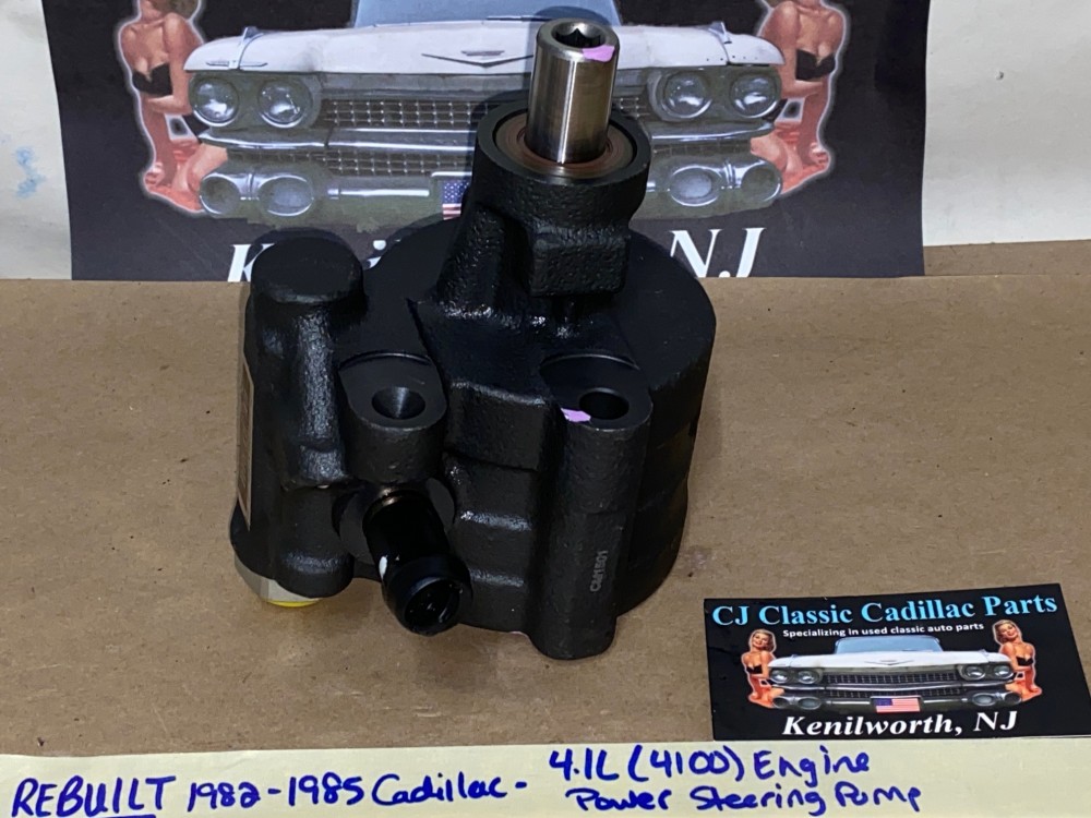 REBUILT 1982 1983 1984 1985 CADILLAC ELDORADO FLEETWOOD SEVILLE 1982 1983 1984 DEVILLE 4.1L 4100 ENGINE POWER STEERING PUMP - Image 7