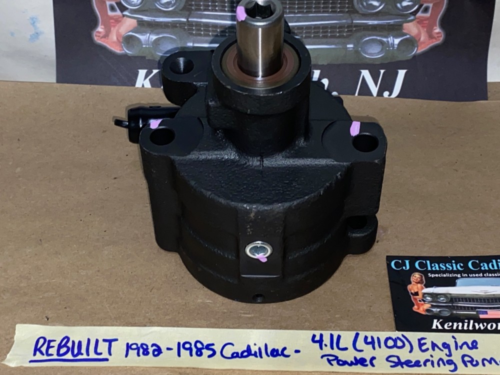 REBUILT 1982 1983 1984 1985 CADILLAC ELDORADO FLEETWOOD SEVILLE 1982 1983 1984 DEVILLE 4.1L 4100 ENGINE POWER STEERING PUMP - Image 2