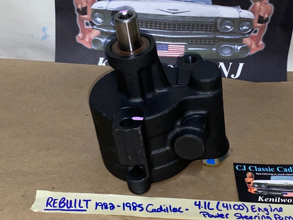 REBUILT 1982 1983 1984 1985 CADILLAC ELDORADO FLEETWOOD SEVILLE 1982 1983 1984 DEVILLE 4.1L 4100 ENGINE POWER STEERING PUMP - Image 3