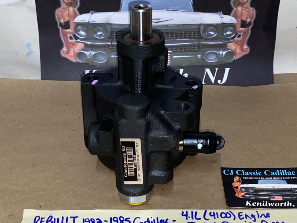 REBUILT 1982 1983 1984 1985 CADILLAC ELDORADO FLEETWOOD SEVILLE 1982 1983 1984 DEVILLE 4.1L 4100 ENGINE POWER STEERING PUMP - Image 4
