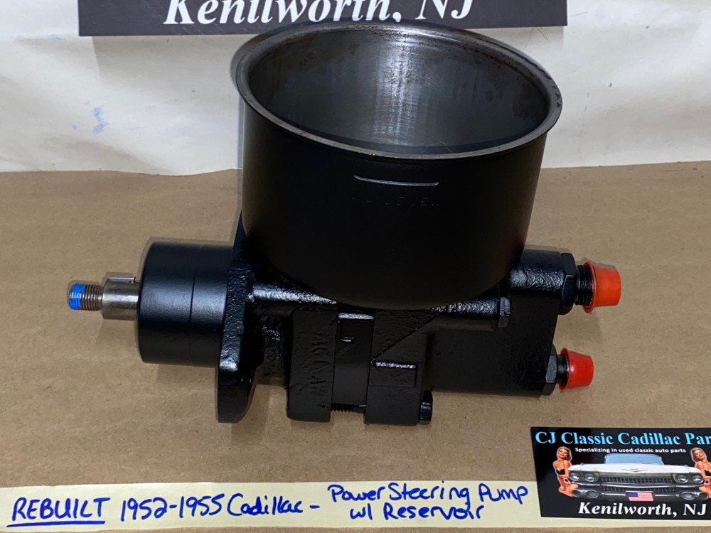REBUILT Factory Original 1952 1953 1954 1955 Cadillac Deville Eldorado Fleetwood Series 62 Series 60 Saginaw POWER STEERING PUMP With RESERVOIR - Image 6