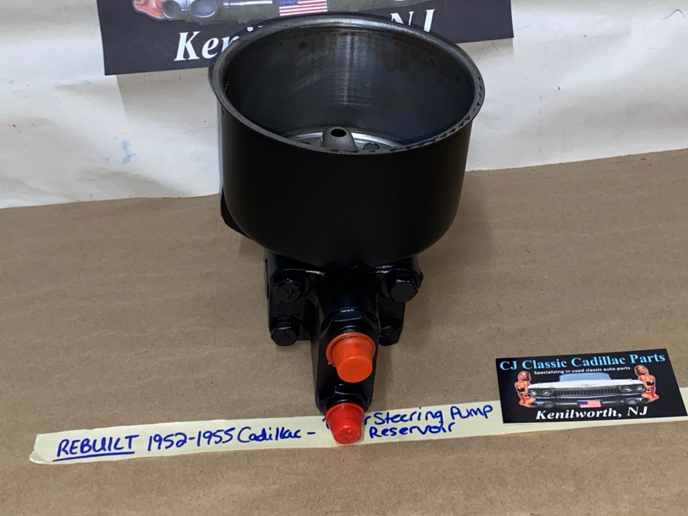 REBUILT Factory Original 1952 1953 1954 1955 Cadillac Deville Eldorado Fleetwood Series 62 Series 60 Saginaw POWER STEERING PUMP With RESERVOIR - Image 7