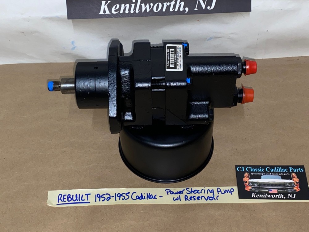 REBUILT Factory Original 1952 1953 1954 1955 Cadillac Deville Eldorado Fleetwood Series 62 Series 60 Saginaw POWER STEERING PUMP With RESERVOIR - Image 8
