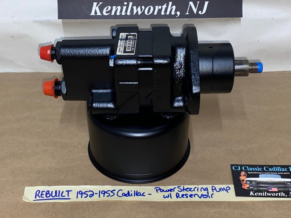 REBUILT Factory Original 1952 1953 1954 1955 Cadillac Deville Eldorado Fleetwood Series 62 Series 60 Saginaw POWER STEERING PUMP With RESERVOIR - Image 10