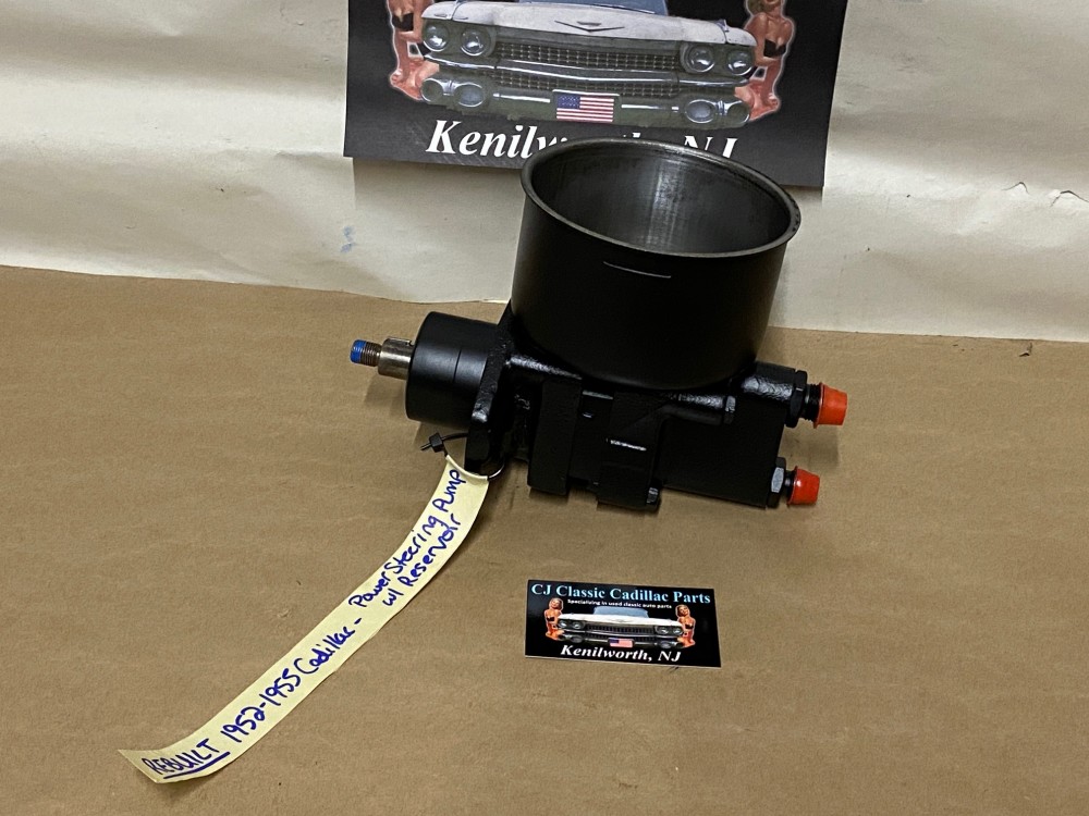 REBUILT Factory Original 1952 1953 1954 1955 Cadillac Deville Eldorado Fleetwood Series 62 Series 60 Saginaw POWER STEERING PUMP With RESERVOIR - Image 16