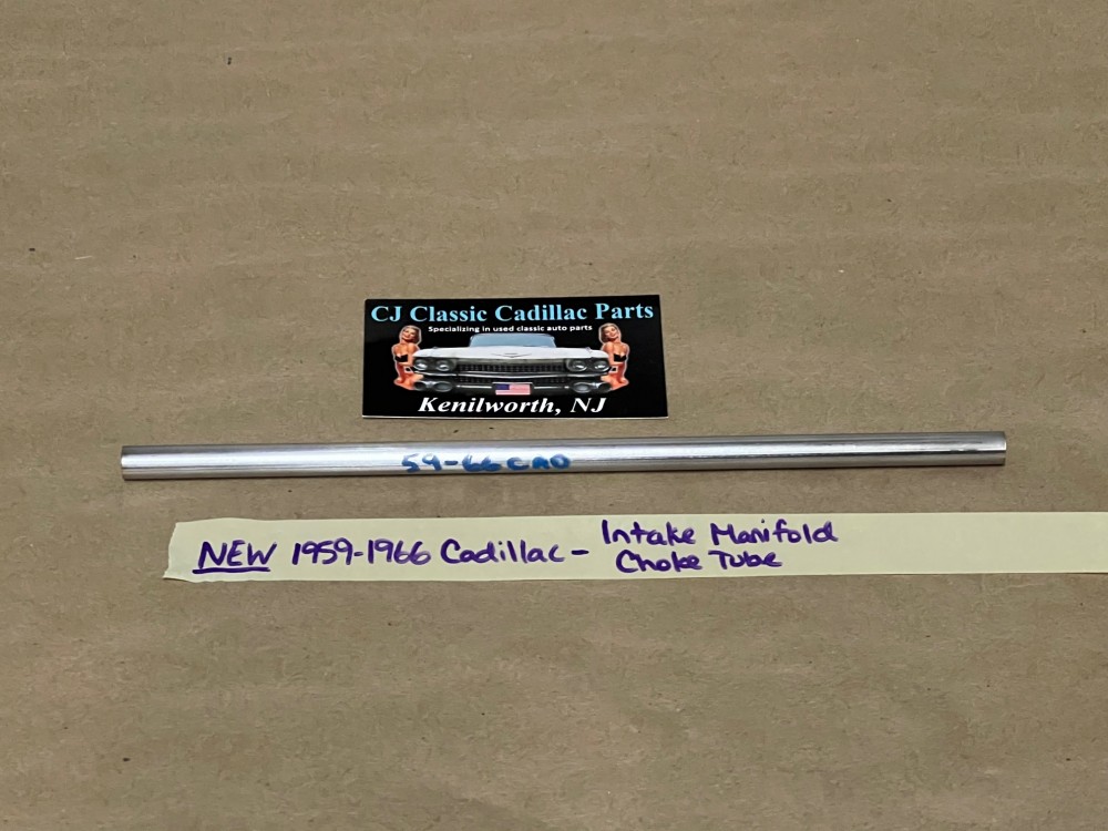 NEW 1959 1960 1961 1962 1963 1964 1965 1966 CADILLAC DEVILLE ELDORADO FLEETWOOD 390/429 ENGINE INTAKE MANIFOLD STAINLESS STEEL HEATER CHOKE TUBE - Image 2