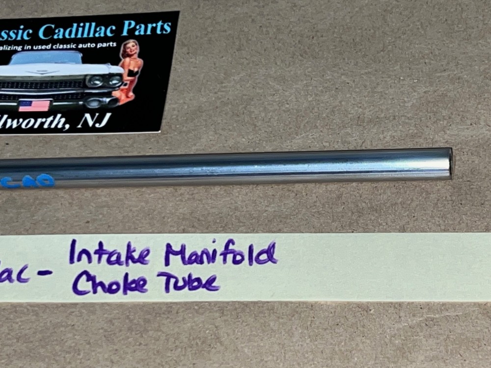 NEW 1959 1960 1961 1962 1963 1964 1965 1966 CADILLAC DEVILLE ELDORADO FLEETWOOD 390/429 ENGINE INTAKE MANIFOLD STAINLESS STEEL HEATER CHOKE TUBE - Image 4