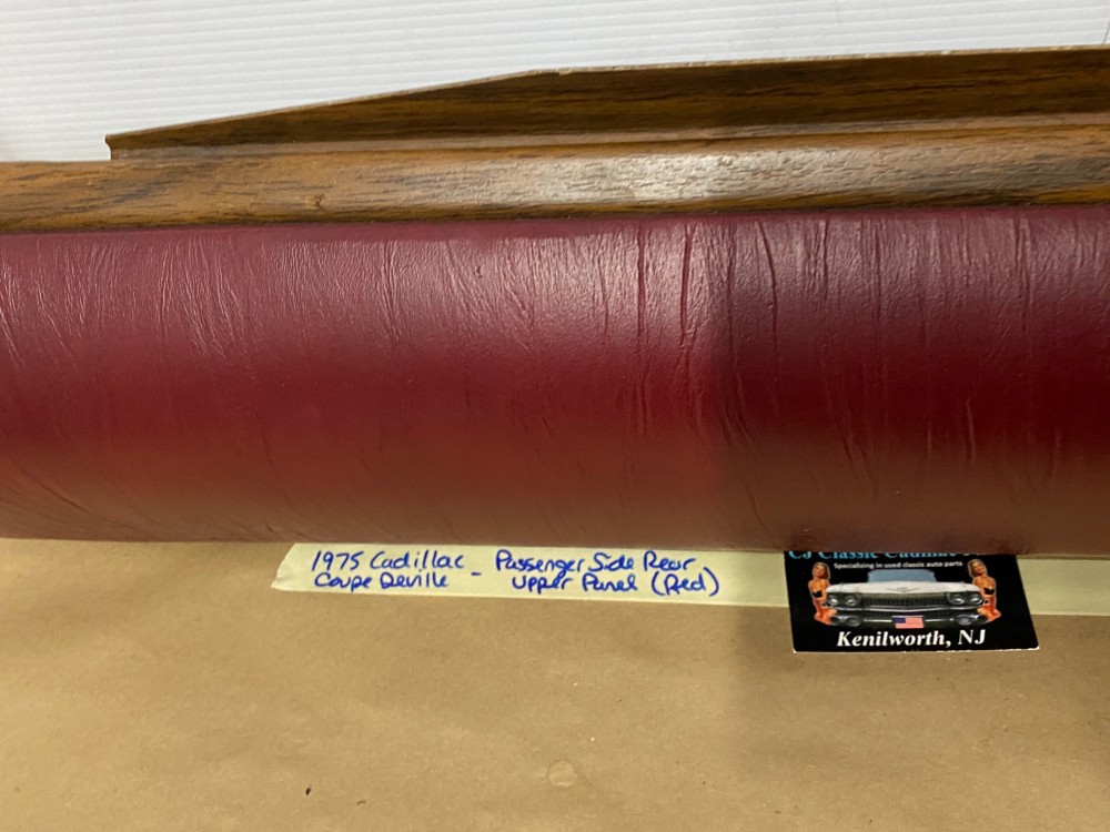 OEM 1974 1975 1976 Cadillac Coupe Deville Calais 2 Door RIGHT PASSENGER SIDE REAR UPPER QUARTER DOOR PANEL TRIM - Image 16