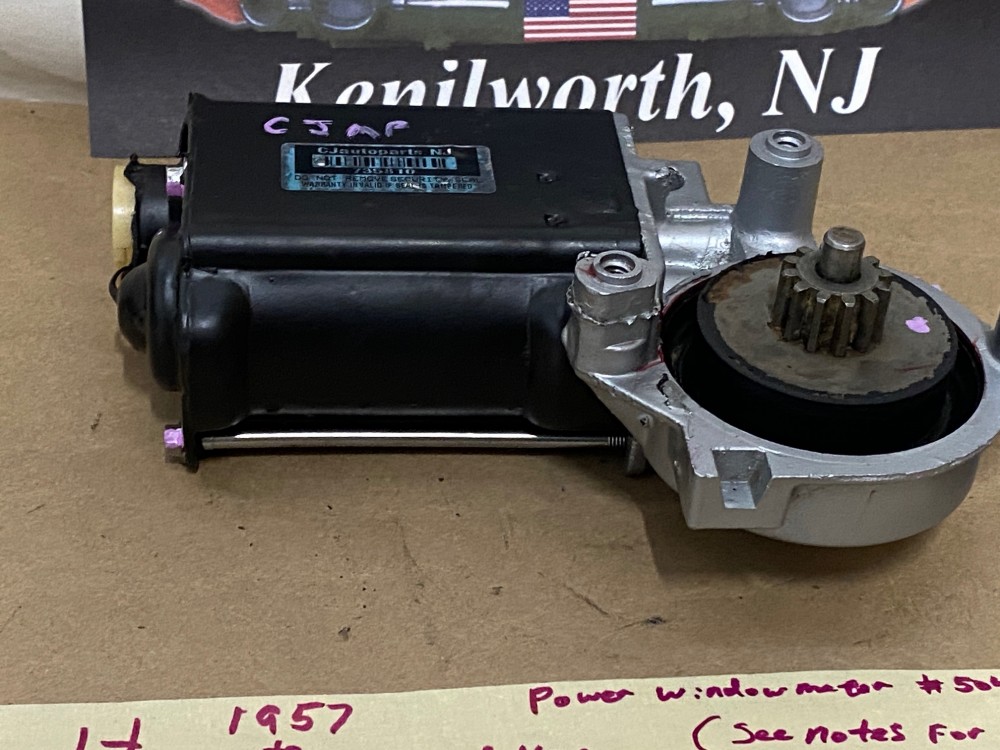 REBUILT 1957 1958 1959 1960 1961 1962 1963 1964 1965 1966 1967 1968 1969 1970 1971 1972 1973 1974 CADILLAC DEVILLE ELDORADO FLEETWOOD CALAIS POWER WINDOW MOTOR (SEE NOTES FOR LH or RH FITMENT) #5045639/#5045585 - Image 5