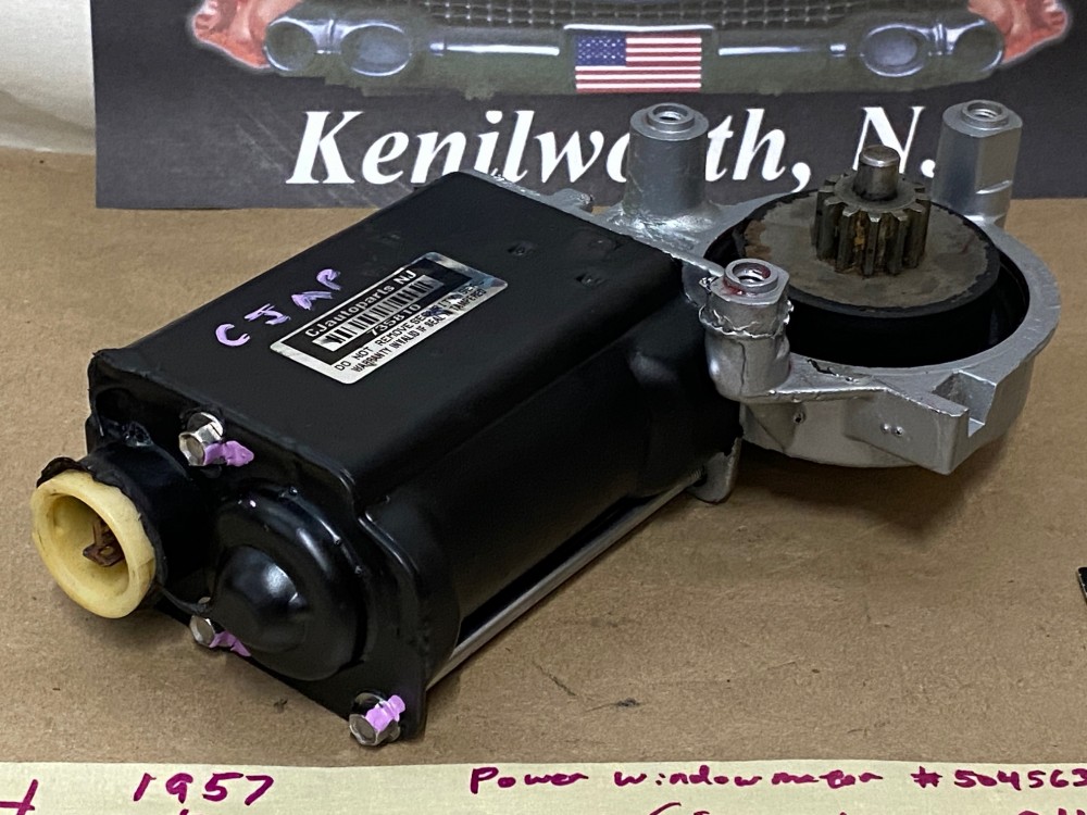 REBUILT 1957 1958 1959 1960 1961 1962 1963 1964 1965 1966 1967 1968 1969 1970 1971 1972 1973 1974 CADILLAC DEVILLE ELDORADO FLEETWOOD CALAIS POWER WINDOW MOTOR (SEE NOTES FOR LH or RH FITMENT) #5045639/#5045585 - Image 3