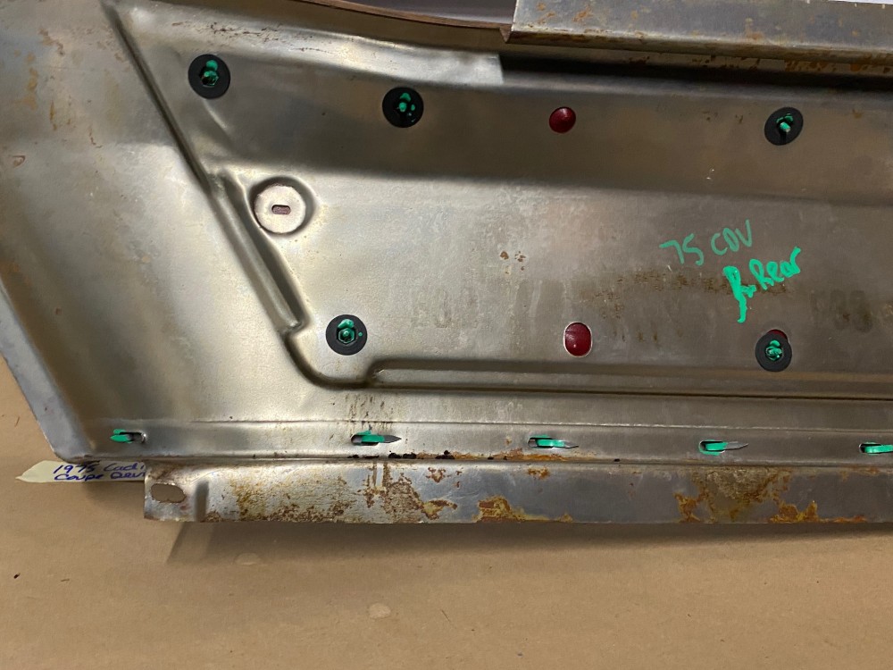 OEM 1974 1975 1976 Cadillac Coupe Deville Calais 2 Door RIGHT PASSENGER SIDE REAR UPPER QUARTER DOOR PANEL TRIM - Image 21
