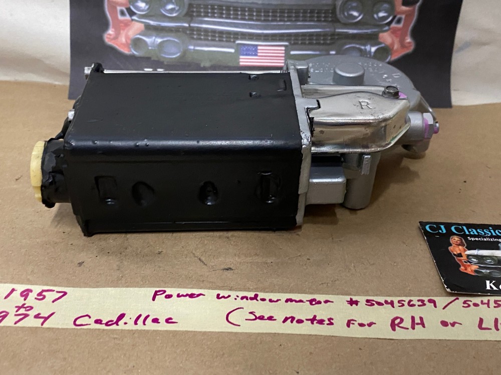 REBUILT 1957 1958 1959 1960 1961 1962 1963 1964 1965 1966 1967 1968 1969 1970 1971 1972 1973 1974 CADILLAC DEVILLE ELDORADO FLEETWOOD CALAIS POWER WINDOW MOTOR (SEE NOTES FOR LH or RH FITMENT) #5045639/#5045585 - Image 10
