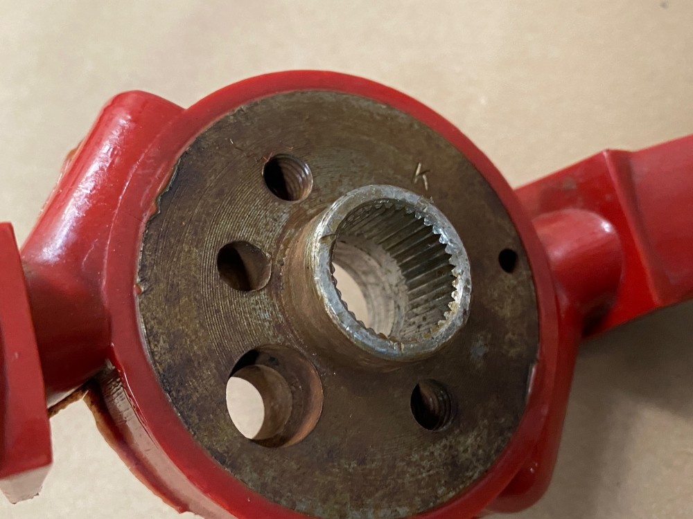 OEM 1965 Cadillac Deville Eldorado Fleetwood Calais NON-TILT STEERING WHEEL WITH HORN BAR BUTTON RING (RED) #710889/#1482949 - Image 13