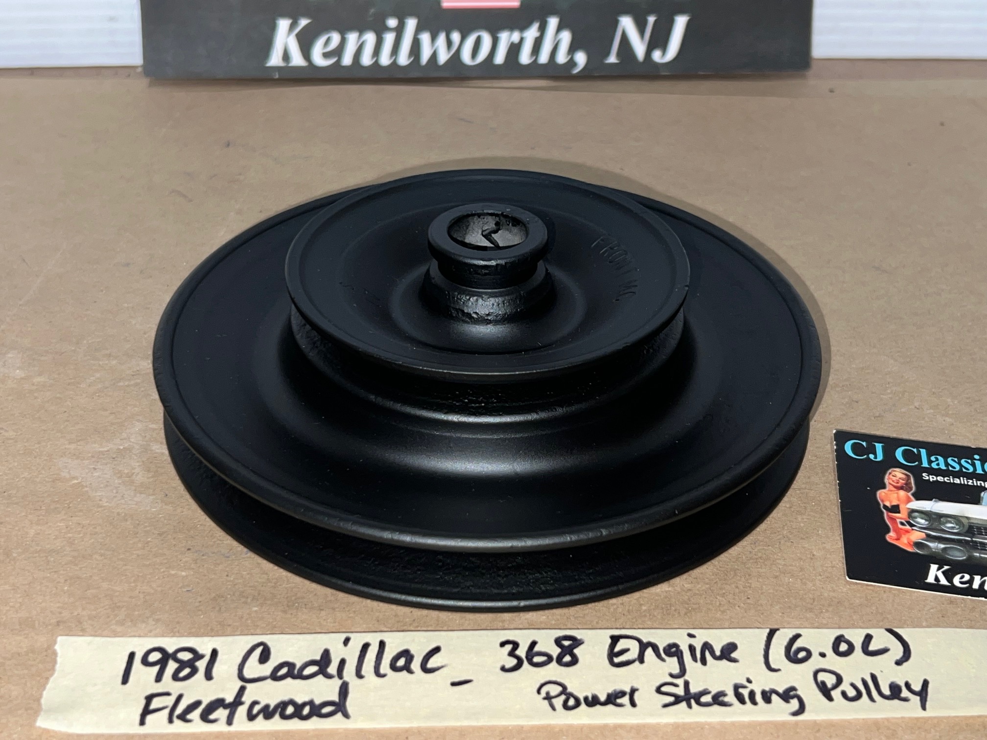 OEM 1981 1982 1983 1984 Cadillac Fleetwood 6.0L 368 Engine 1981 Deville Eldorado 6.0L 368 Engine POWER STEERING PUMP PULLEY #1619733 - Image 8