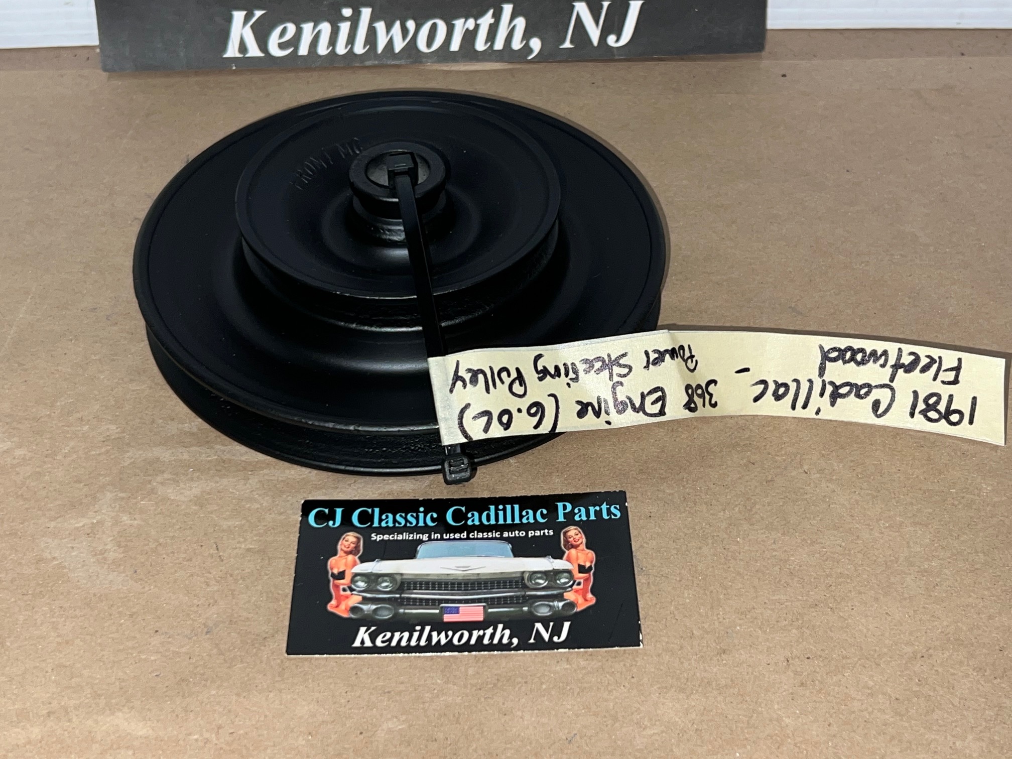 OEM 1981 1982 1983 1984 Cadillac Fleetwood 6.0L 368 Engine 1981 Deville Eldorado 6.0L 368 Engine POWER STEERING PUMP PULLEY #1619733 - Image 17