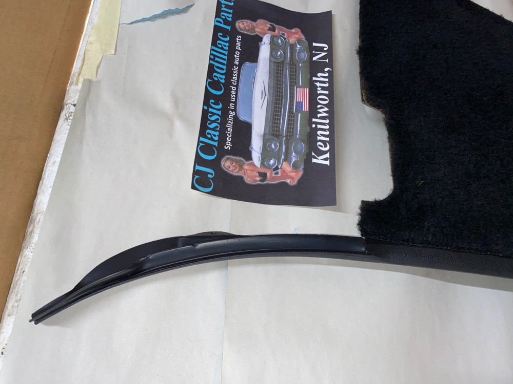 OEM 1969 1970 Cadillac Deville Fleetwood Calais LEFT DRIVER SIDE KICK PANEL TRIM (BLACK) - Image 4