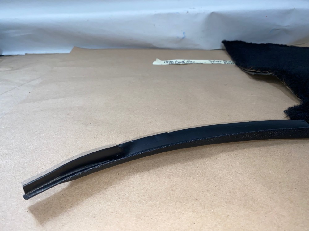 OEM 1969 1970 Cadillac Deville Fleetwood Calais LEFT DRIVER SIDE KICK PANEL TRIM (BLACK) - Image 8