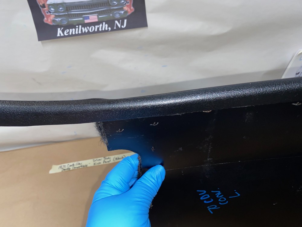 OEM 1969 1970 Cadillac Deville Fleetwood Calais LEFT DRIVER SIDE KICK PANEL TRIM (BLACK) - Image 11