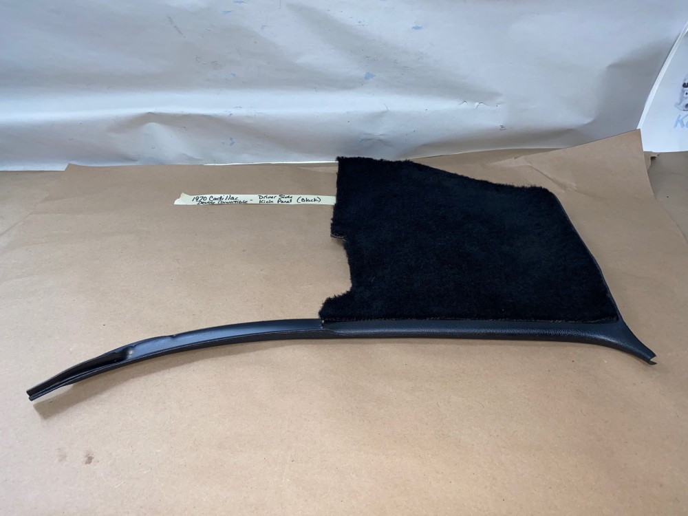 OEM 1969 1970 Cadillac Deville Fleetwood Calais LEFT DRIVER SIDE KICK PANEL TRIM (BLACK) - Image 23