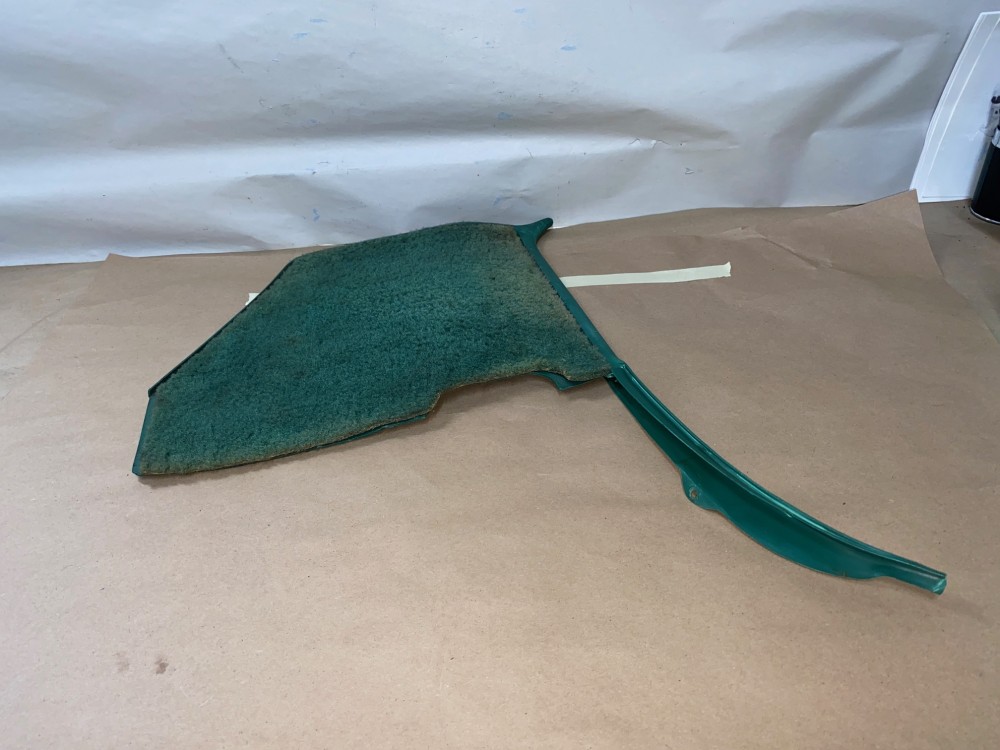 OEM 1969 1970 Cadillac Deville Fleetwood Calais LEFT DRIVER SIDE KICK PANEL TRIM (GREEN) - Image 12