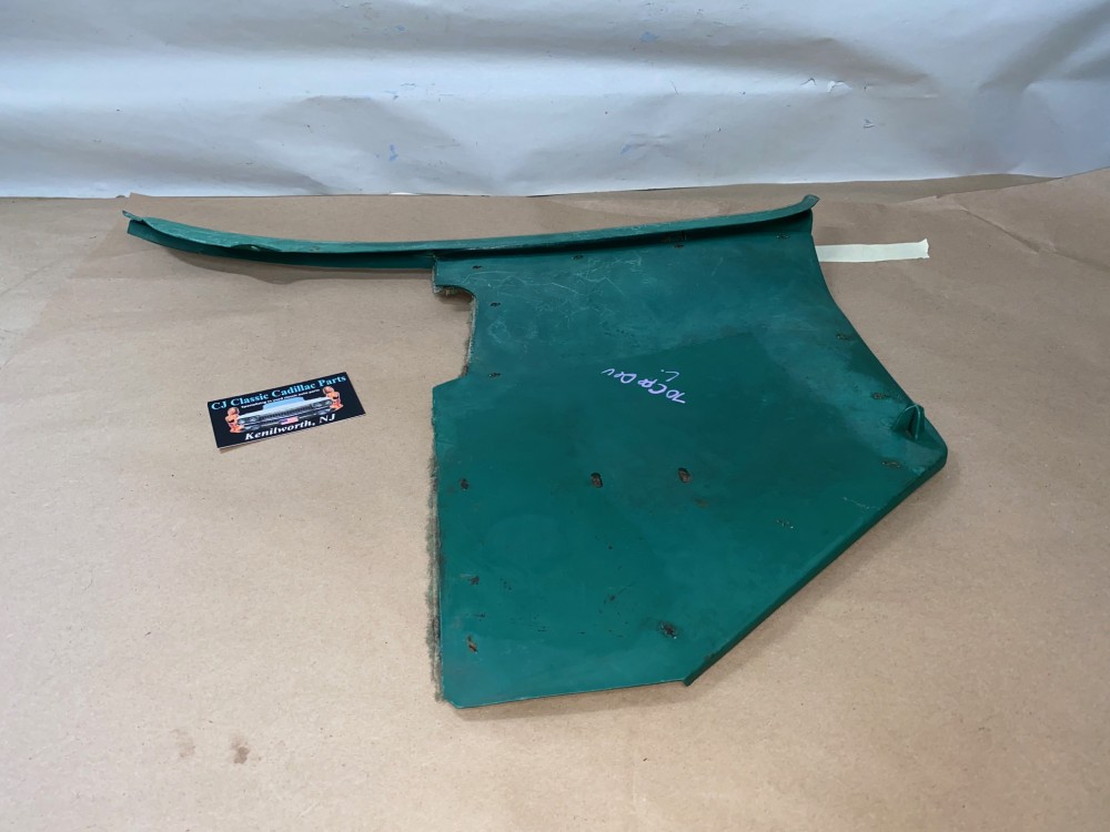 OEM 1969 1970 Cadillac Deville Fleetwood Calais LEFT DRIVER SIDE KICK PANEL TRIM (GREEN) - Image 17