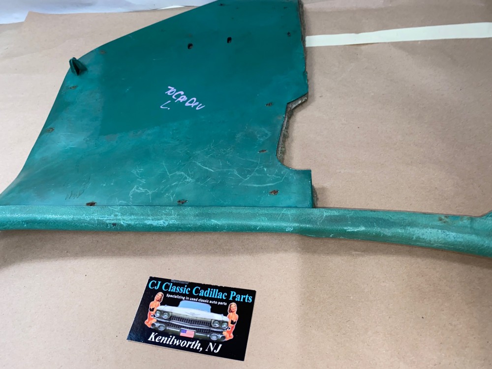 OEM 1969 1970 Cadillac Deville Fleetwood Calais LEFT DRIVER SIDE KICK PANEL TRIM (GREEN) - Image 22