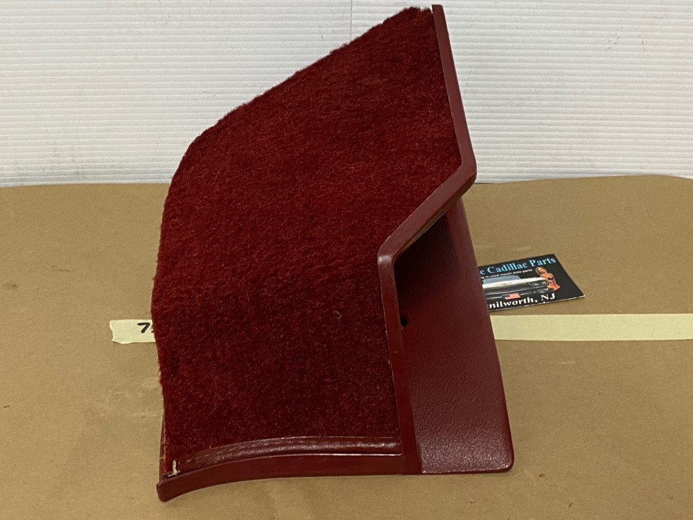 OEM 1971 1972 1973 1974 1975 1976 Cadillac Deville Eldorado Fleetwood Calais RIGHT PASSENGER SIDE KICK PANEL WASTE BASKET TRASH CAN RED - Image 9
