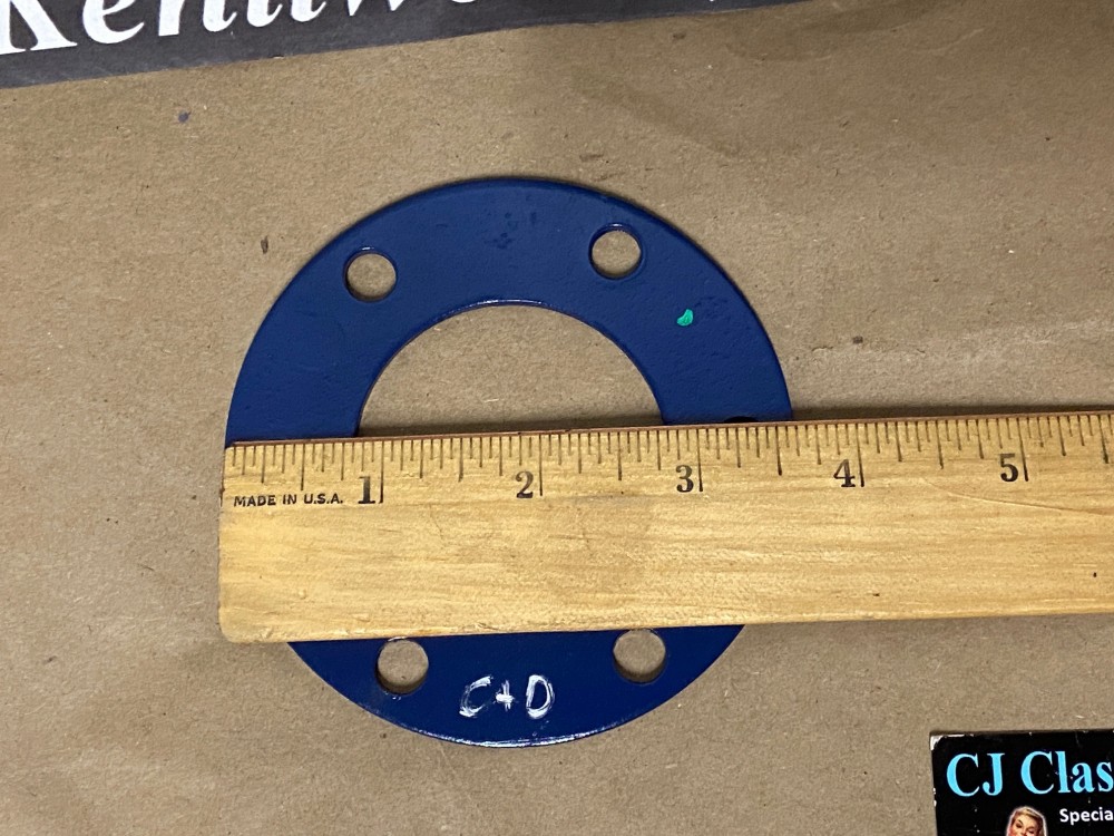 OEM 1963 1964 1965 1966 1967 CADILLAC DEVILLE ELDORADO FLEETWOOD CALAIS 429/390 ENGINE CRANK CRANKSHAFT PULLEY MOUNTING REINFORCEMENT PLATE - Image 6