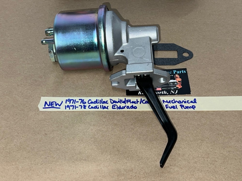 NEW 1971 1972 1973 1974 1975 1976 CADILLAC DEVILLE FLEETWOOD CALAIS COMMERCIAL CHASSIS 1971 1972 1973 1974 1975 1976 1977 1978 ELDORADO MECHANICAL FUEL PUMP (3/8" FUEL LINE) - Image 2